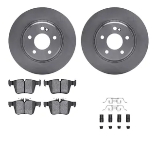 R1 Concepts WFWH1-63186 E- Line Series Brake Rotor W/ Ceramic Brake Pads & Hdw